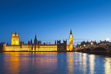 Fototapeta na wymiar Big Ben, Westminster, Houses of Parliament, London.