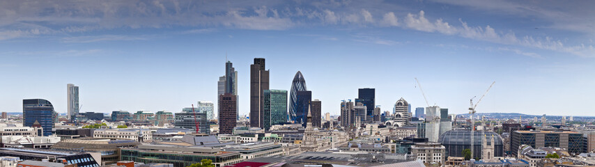Naklejka premium Financial District and Downtown, Londyn, Wielka Brytania