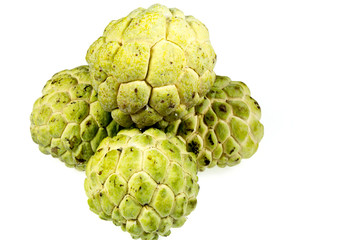 Fototapeta premium sugar apple isolated on white background