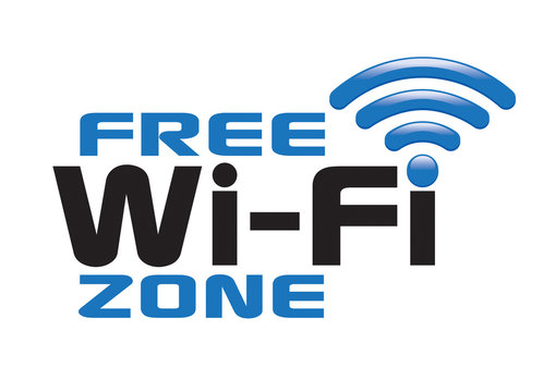 free wi-fi zone logo icon