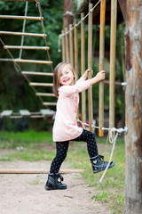 The girl on the playground