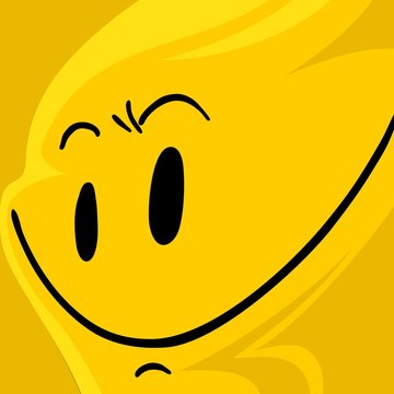 Smile face yellow