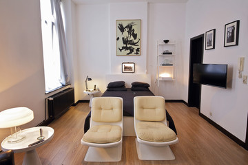 appartement design noir et blanc
