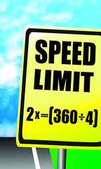 Fototapeta premium Speed Limit