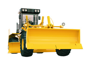 Obraz premium Modern grader isolated