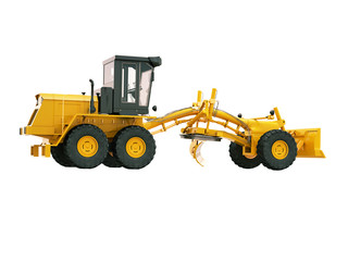 Modern grader isolated