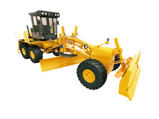 Modern grader isolated