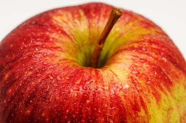 half red apple