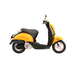Classic scooter isolated