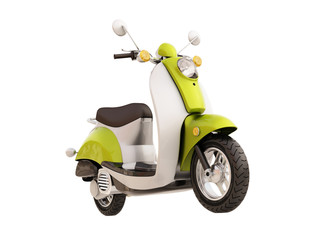 Classic scooter isolated