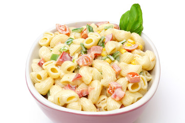 Macaroni salad isolated © Bacho Foto