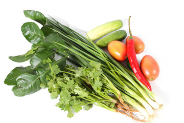 Vegetables of various kinds isolated