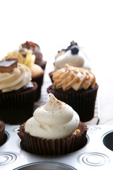 Cupcakes Iced in the Tin