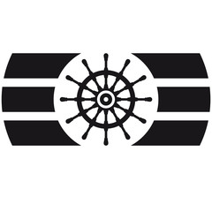 Ship Steering Wheel Logo