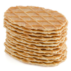 Pile of sweet waffles