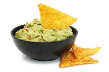 Nachos and guacamole