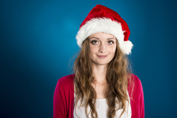 Beautiful christmas woman