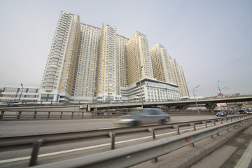 Naklejka premium City at morning