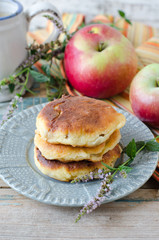 Pancakes with apples