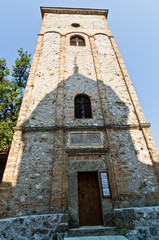 Fototapeta na wymiar Steeple at a Rača monastery established in 13. century