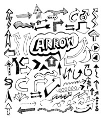 Arrow icon set Vector design