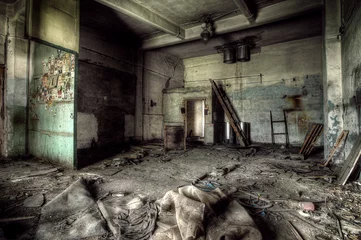 Fototapete Rund Alte Fabrik © DragonFly