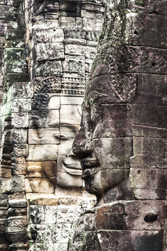 "Serenity of faces"Bayon,Angkor,Cambodia. UNESCO Site