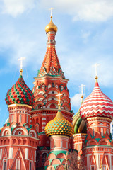 Fototapeta na wymiar The Most Famous Place In Moscow, Saint Basil's Cathedral, Russia