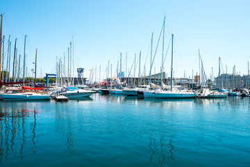 Fototapeta premium Harbor in Barcelona