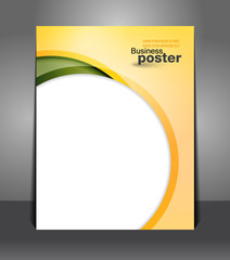 Stylish presentation of business poster. Design layout template