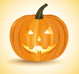 Halloween pumpkin head lantern