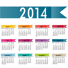 Kalender 2014 deutsch