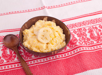 boiled corn porridge