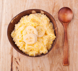 boiled corn porridge