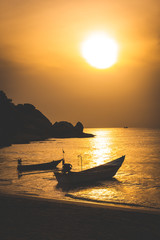 boat sunset