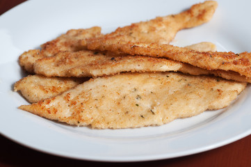 breaded chicken fillets