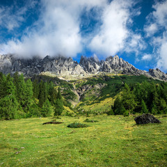 Fototapeta na wymiar Austriacki Najwyższy Król masyw górski