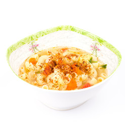 Spicy pasta soup