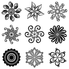 Vector Set Deco Small Circles. Design elements