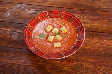 delicious cold Gazpacho soup