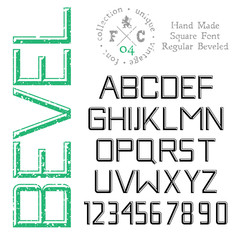 Handmade retro font