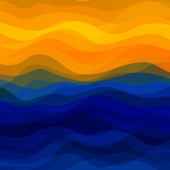 Fototapeta premium Abstract Wavy Background