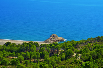 Torn Beach in Hospitalet del Infant, Spain