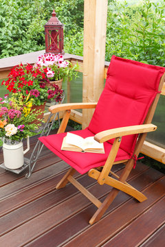 Leseecke, Auszeit auf der Terrasse