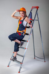 Obraz premium beautiful girl working