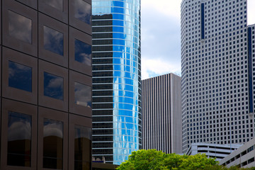 Obraz na płótnie Canvas Houston Texas Skyline with modern skyscapers