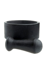 Mortaio di marmo nero