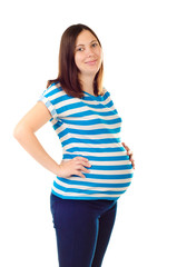 happy pregnant woman