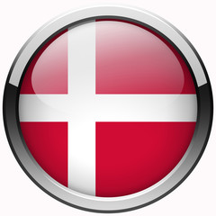 Obraz premium Denmark flag republic flag gel metal button