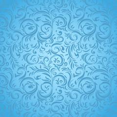 Blue seamless pattern